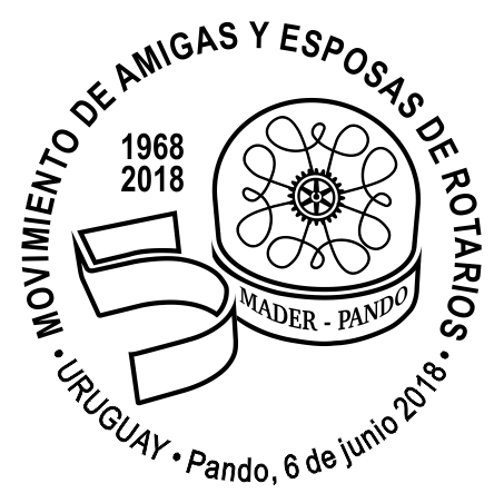 Número 50 y logo de Rotarios.