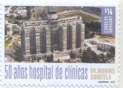Imagen de Hospital de Clínicas, con leyenda abajo que reza: 