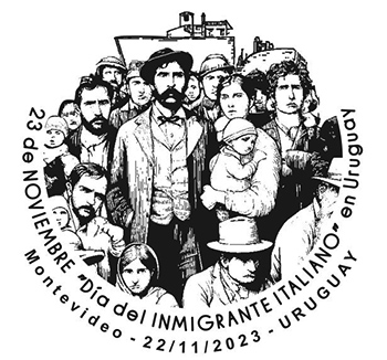 Ilustración de un grupo de personas inmigrantes