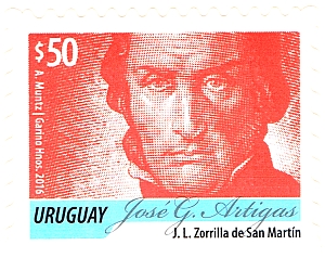 Serie Permanente - José G. Artigas (color lacre)