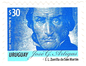 Serie Permanente - José G. Artigas (color azul)