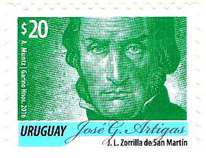Serie Permanente José G. Artigas (color verde)