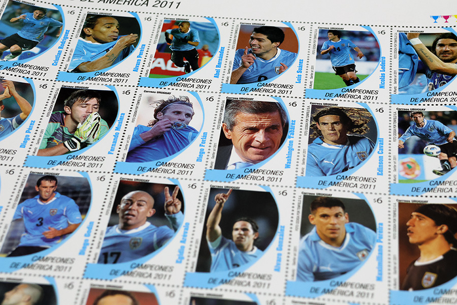 Plancha de sellos Copa América 2011