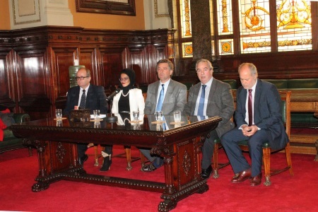 Autoridades de Correo Uruguayo, Cámara de Representantes y Directorio del Partido Nacional.