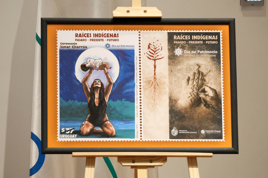 En el marco del lanzamiento del Día del Patrimonio 2026, que este año se realizará el sábado 3 y el domingo 4 de octubre, bajo la consigna: «Raíces indígenas: pasado, presente y futuro», Correo Uruguayo presentó un sello conmemorativo en adhesión a esta tradicional celebración.