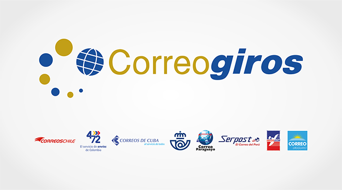 Logo de Correogiros y operadores postales que lo integran