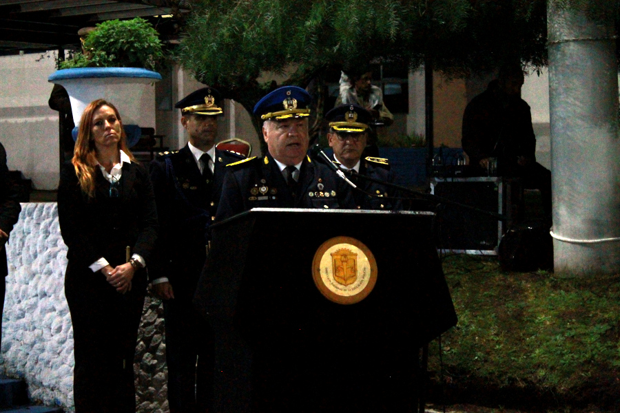 Director Nacional de la Educación Policial haciendo uso de la palabra