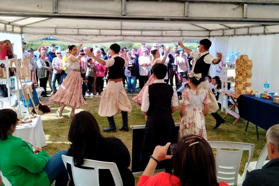 Espectáculo de danza folclórica durante la inauguración
