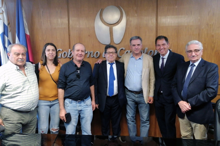 Autoridades de Correo Uruguayo e Intendencia de Canelones
