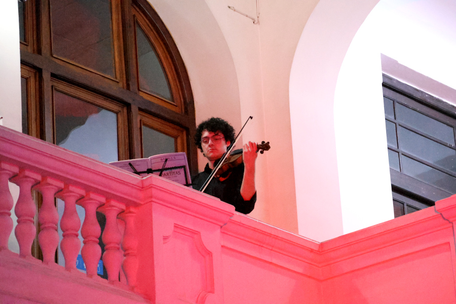 Violinista de la Orquesta de Cámara Raskolnikov