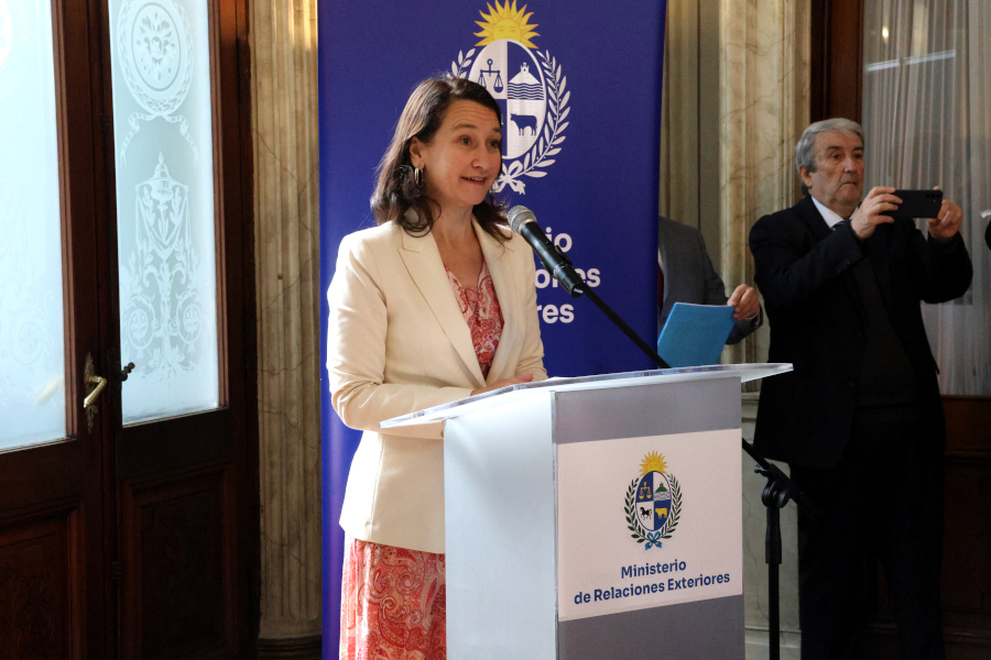 En la imagen, la subsecretaria del Ministerio de Relaciones Exteriores, Valeria Csukasi