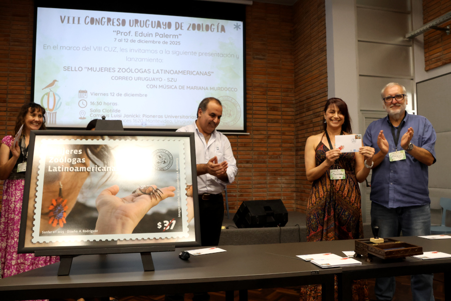 Correo Uruguayo y la Sociedad Zoológica del Uruguay (SZU) realizaron el lanzamiento del sello Mujeres Zoólogas Latinoamericanas, como homenaje a la contribución de la mujer en el avance de la zoología.