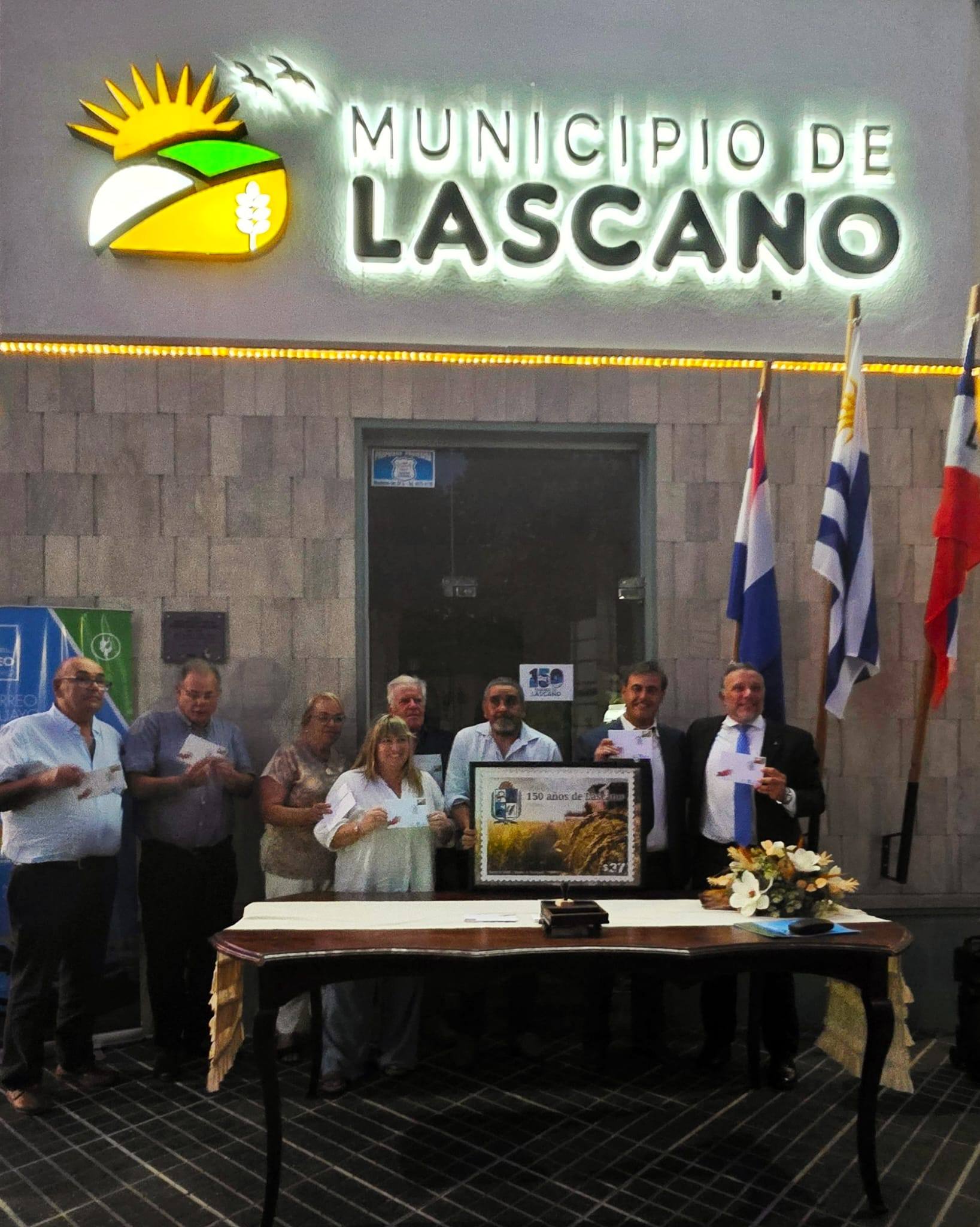 En la ciudad de Lascano Correo Uruguayo realizó el lanzamiento de un sello conmemorativo por los 150 años de la fundación de dicha ciudad.