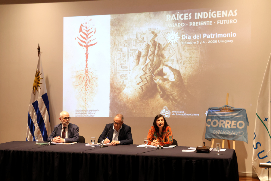 En el marco del lanzamiento del Día del Patrimonio 2026, que este año se realizará el sábado 3 y el domingo 4 de octubre, bajo la consigna: «Raíces indígenas: pasado, presente y futuro», Correo Uruguayo presentó un sello conmemorativo en adhesión a esta tradicional celebración.