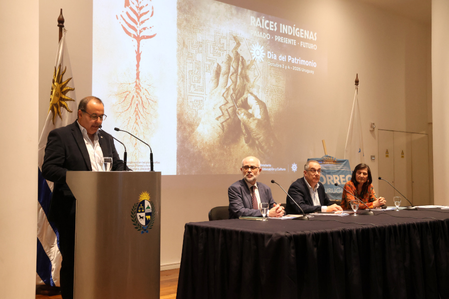 En el marco del lanzamiento del Día del Patrimonio 2026, que este año se realizará el sábado 3 y el domingo 4 de octubre, bajo la consigna: «Raíces indígenas: pasado, presente y futuro», Correo Uruguayo presentó un sello conmemorativo en adhesión a esta tradicional celebración.