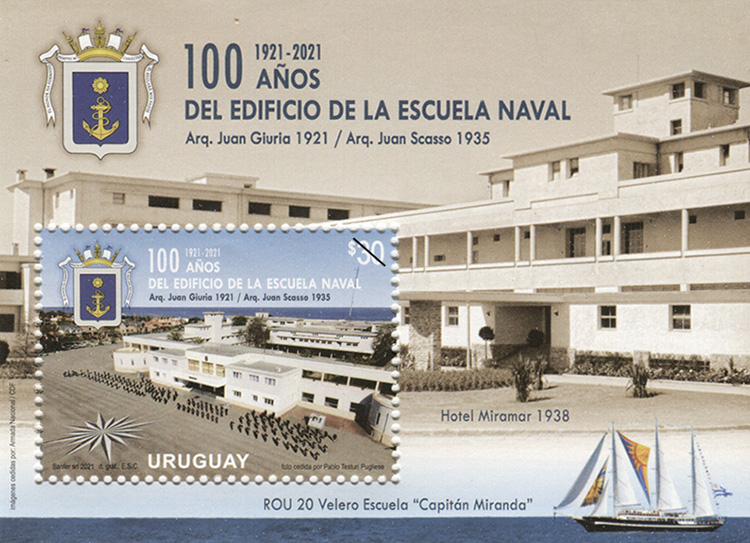 Edificio de la Escuela Naval y Buque escuela Capitán Miranda