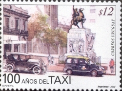 Imagen de dos taximetros antiguos.