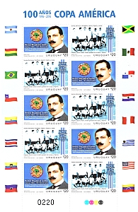 Sello 100 años de la Copa América