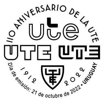 Logo actual y logos antiguos de UTE