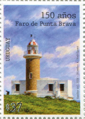 Sello conmemorativo 150 Años Faro de Punta Brava