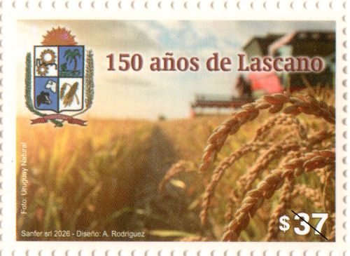Sello conmemorativo 150 Años de Lascano