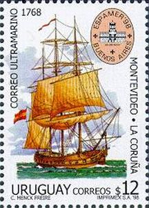 Ilustración fragata ˜La Princesa˜