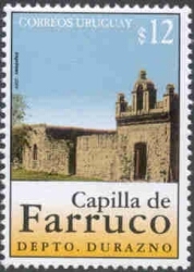 Foto de la Capilla de Farruco. Debajo reza 