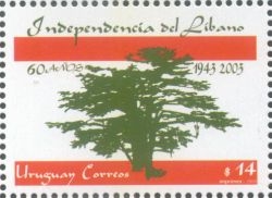 Ilustración de árbol Cedro del Líbano