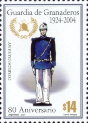 Ilustración de un soldado de la Guardia de Granaderos