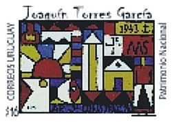 Cuadro de Joaquín Torres García constructivista.