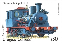 Ilustración de locomotora Orenstein & Kopell.