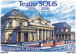 Ilustración de fachada Teatro Solís.