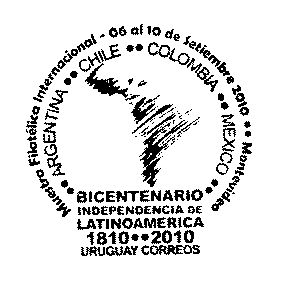 Mapa garabateado de Latinoamérica.