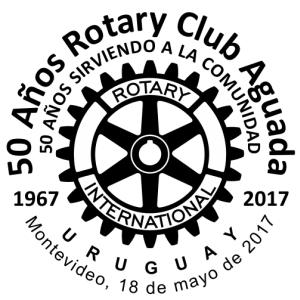 Imagen del escudo tradicional de Rotary Internacional sobre el que aparece la leyenda 