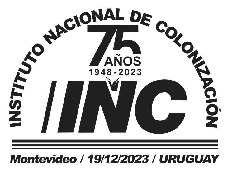Logo de los 75 años del Instituto Nacional de Colonización