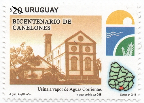 Usina a Vapor de Aguas Corrientes, Escudo de Canelones
