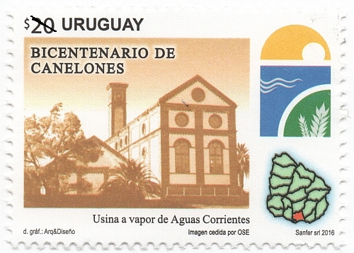 Usina a Vapor de Aguas Corrientes,  Escudo de Canelones