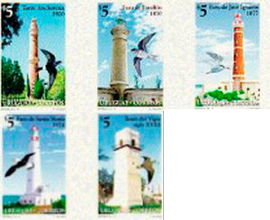 Torre de Anchorena; Torre de Vigía; Faro Santa María; Faro José Ignacio y Faro de Farallón.