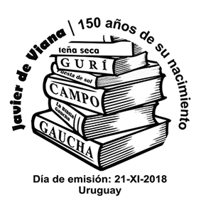 Una pila de libros donde se leen los títulos: Leña seca, Gurí, Puesta de sol, Campo, La biblia gaucha, Gaucha.