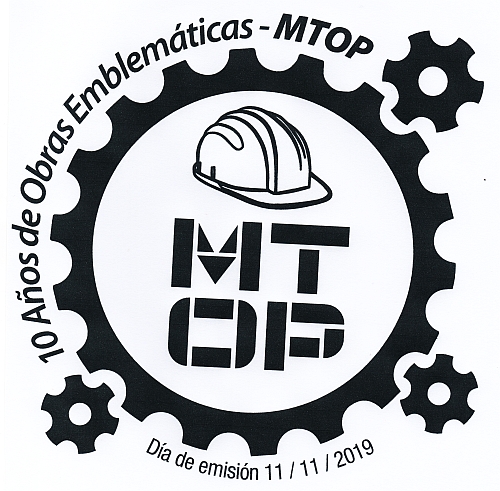 Casco y engranajes. Logo de MTOP