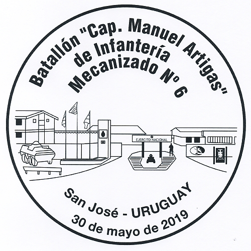 Ilustración de la entrada del Batallón.