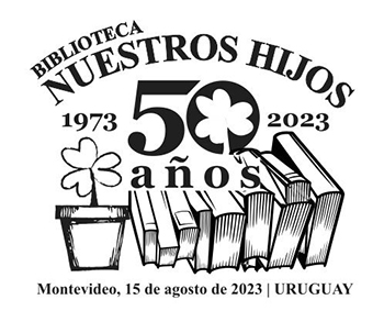 Ilustración de una flor y de libros