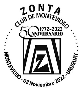 Logo de los 50 años de Zonta Club de Montevideo