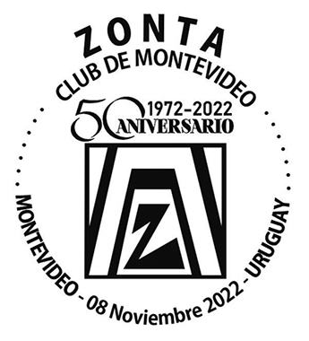 Logo de los 50 años de Zonta Club de Montevideo