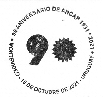 Logo del 90º aniversario de Ancap