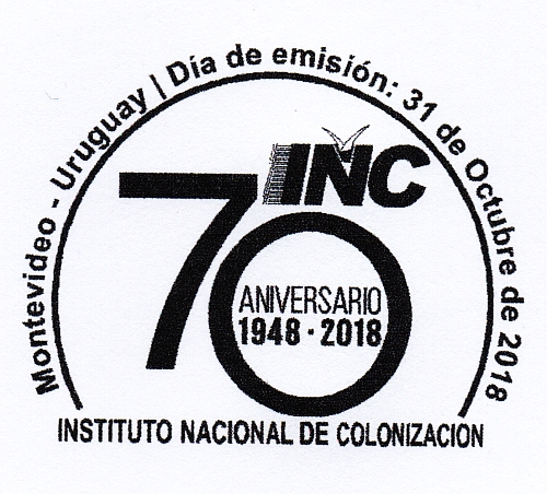 Logo de los 70 años del INC.