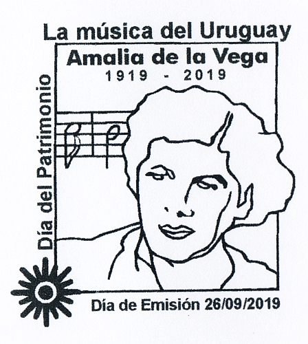 Silueta del rostro de Amalia Vega