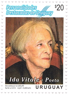 Sello con la foto de Ida Vitale