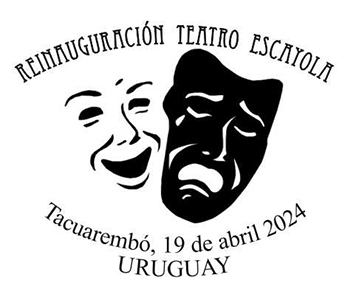 Máscaras de la comedia y el drama, que representan al teatro.