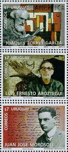 SERIE-Tapiz Literatura Pintura - Artistas Uruguayos - Aroztegui Morosoli Torres García